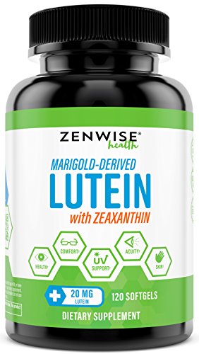  Lutein 20mg Vitamin Supplement with Zeaxanthin ...