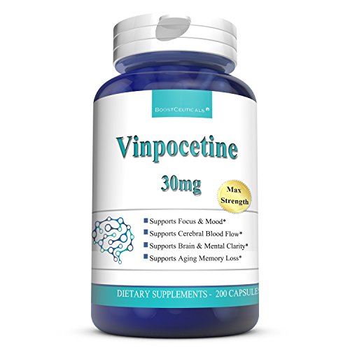  Vinpocetine 200 Capsules 30mg Ideal Brain Boost ...