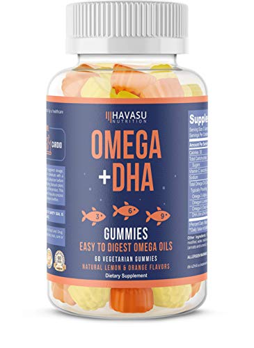  Omega + DHA Gummies Designed to Support Brain, ...