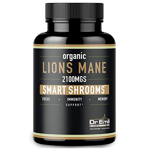  Organic Lions Mane Mushroom Capsules – 2100 ...