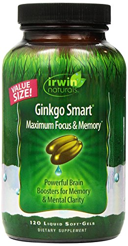  Ginkgo Smart by Irwin Naturals, Brain Booster for ...