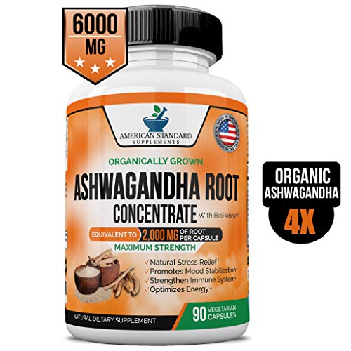  Organic Ashwagandha Capsules 6000 mg USDA ...