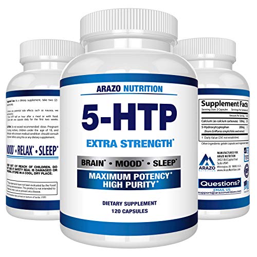 5-HTP 200 mg Supplement – 120 Capsules ...