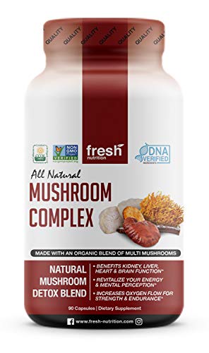  Mushroom Supplement Strong Organic 1650MG Blend ...