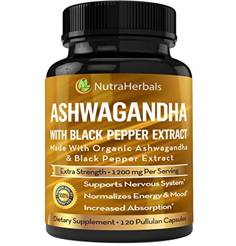  Organic Ashwagandha Root Powder 1200mg – 120 ...