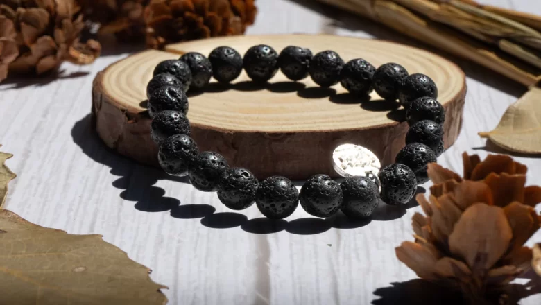 Grounding Lava Rock Bracelet