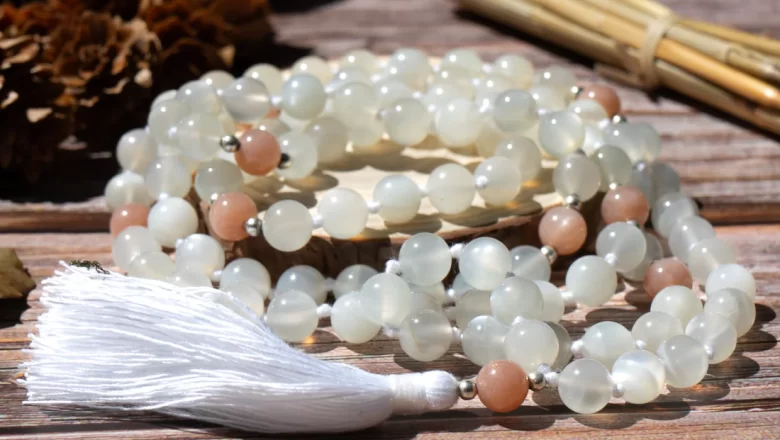 Moonstone Mala Necklace